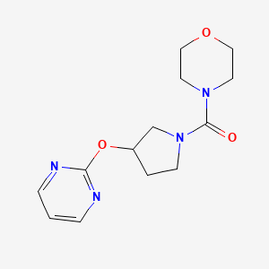 Morpholino(3-(pyrimidin-2-yloxy)pyrrolidin-1-yl)methanone