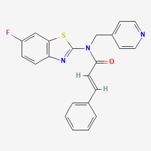 N-(6-fluorobenzo[d]thiazol-2-yl)-N-(pyridin-4-ylmethyl)cinnamamide