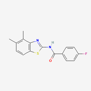 N-(4,5-dimethyl-1,3-benzothiazol-2-yl)-4-fluorobenzamide