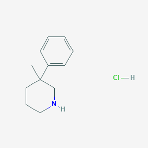 3-Methyl-3-phenylpiperidine;hydrochloride
