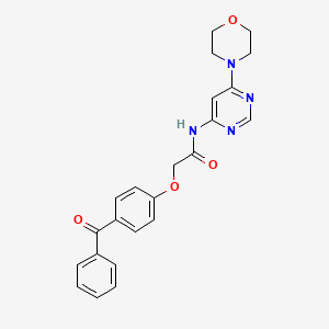 2-(4-benzoylphenoxy)-N-(6-morpholinopyrimidin-4-yl)acetamide