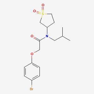 2-(4-bromophenoxy)-N-(1,1-dioxo-1lambda6-thiolan-3-yl)-N-(2-methylpropyl)acetamide