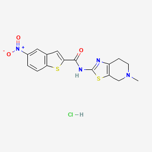 N-(5-methyl-4,5,6,7-tetrahydrothiazolo[5,4-c]pyridin-2-yl)-5-nitrobenzo[b]thiophene-2-carboxamide hydrochloride
