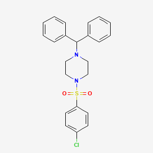 1-((4-(Diphenylmethyl)piperazinyl)sulfonyl)-4-chlorobenzene