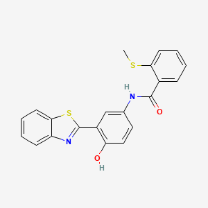 N-(3-(benzo[d]thiazol-2-yl)-4-hydroxyphenyl)-2-(methylthio)benzamide