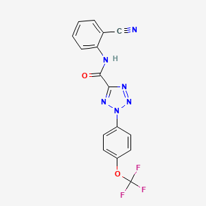 N-(2-cyanophenyl)-2-(4-(trifluoromethoxy)phenyl)-2H-tetrazole-5-carboxamide
