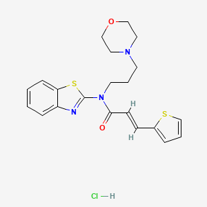 (E)-N-(benzo[d]thiazol-2-yl)-N-(3-morpholinopropyl)-3-(thiophen-2-yl)acrylamide hydrochloride