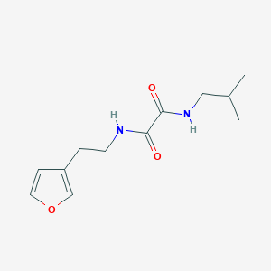 molecular formula C12H18N2O3 B2821554 N1-(2-(furan-3-yl)ethyl)-N2-isobutyloxalamide CAS No. 1428350-42-8
