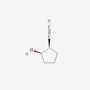 molecular formula C7H10O B2821577 cis-2-Ethynylcyclopentanol CAS No. 61967-60-0
