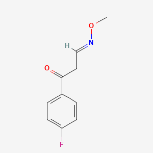 molecular formula C10H10FNO2 B2821580 3-(4-fluorophenyl)-3-oxopropanal O-methyloxime CAS No. 241488-11-9