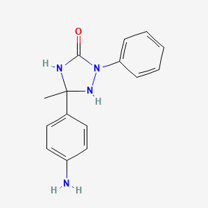 5-(4-Aminophenyl)-5-methyl-2-phenyl-1,2,4-triazolan-3-one