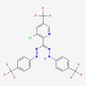 3-chloro-5-(trifluoromethyl)-N'-[4-(trifluoromethyl)anilino]-N-[4-(trifluoromethyl)phenyl]iminopyridine-2-carboximidamide