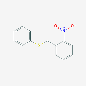 molecular formula C13H11NO2S B2821619 1-Nitro-2-[(phenylsulfanyl)methyl]benzene CAS No. 91718-67-1