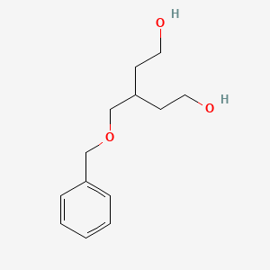 molecular formula C13H20O3 B2821663 3-[(苄氧基)甲基]戊烷-1,5-二醇 CAS No. 1935241-67-0