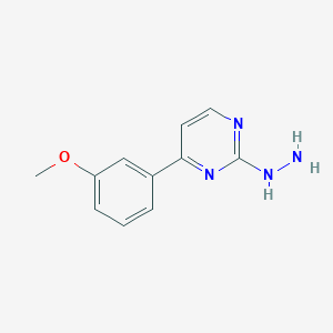 molecular formula C11H12N4O B2821671 2-Hydrazinyl-4-(3-methoxyphenyl)pyrimidine CAS No. 1211498-22-4