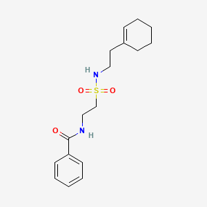 N-[2-[2-(cyclohexen-1-yl)ethylsulfamoyl]ethyl]benzamide