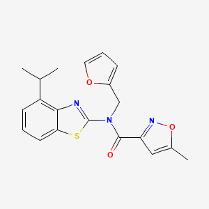 N-(furan-2-ylmethyl)-N-(4-isopropylbenzo[d]thiazol-2-yl)-5-methylisoxazole-3-carboxamide