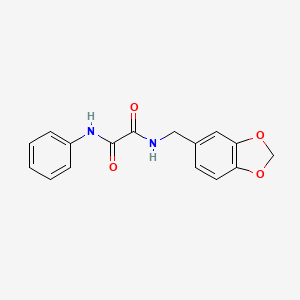 N-(1,3-benzodioxol-5-ylmethyl)-N'-phenyloxamide