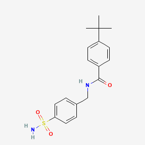 4-tert-butyl-N-[(4-sulfamoylphenyl)methyl]benzamide