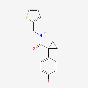 1-(4-fluorophenyl)-N-[(thiophen-2-yl)methyl]cyclopropane-1-carboxamide