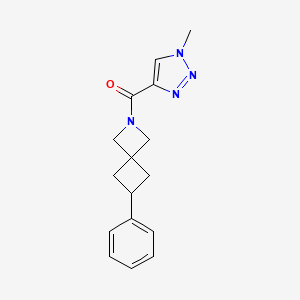 B2821693 (1-Methyltriazol-4-yl)-(6-phenyl-2-azaspiro[3.3]heptan-2-yl)methanone CAS No. 2379986-55-5