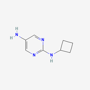 molecular formula C8H12N4 B2821725 N2-Cyclobutylpyrimidine-2,5-diamine CAS No. 1250822-97-9