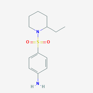 molecular formula C13H20N2O2S B2821744 4-[(2-Ethylpiperidin-1-yl)sulfonyl]aniline CAS No. 436091-87-1