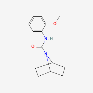 molecular formula C14H18N2O2 B2821781 N-(2-methoxyphenyl)-7-azabicyclo[2.2.1]heptane-7-carboxamide CAS No. 2320884-84-0