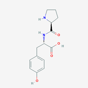 molecular formula C14H18N2O4 B028219 Prolyl-tyrosine CAS No. 19786-36-8