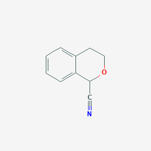 molecular formula C10H9NO B2821983 Isochroman-1-carbonitrile CAS No. 13328-80-8