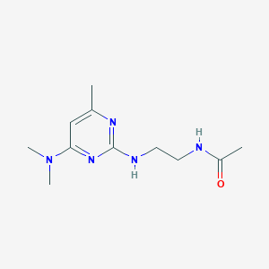 N-(2-((4-(dimethylamino)-6-methylpyrimidin-2-yl)amino)ethyl)acetamide