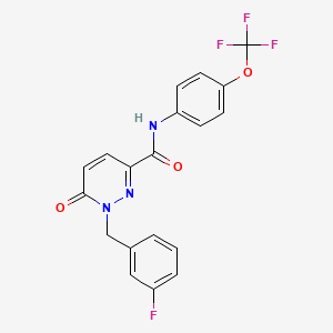 1-(3-fluorobenzyl)-6-oxo-N-(4-(trifluoromethoxy)phenyl)-1,6-dihydropyridazine-3-carboxamide