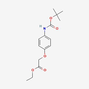 Ethyl 2-(4-{[(tert-butoxy)carbonyl]amino}phenoxy)acetate