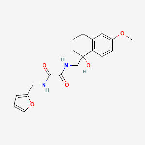 N1-(furan-2-ylmethyl)-N2-((1-hydroxy-6-methoxy-1,2,3,4-tetrahydronaphthalen-1-yl)methyl)oxalamide