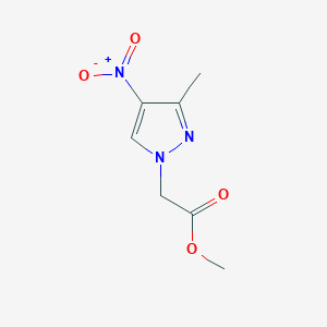 molecular formula C7H9N3O4 B2822092 Methyl 2-(3-methyl-4-nitro-1H-pyrazol-1-yl)acetate CAS No. 1005640-17-4