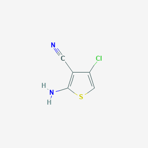 molecular formula C5H3ClN2S B2822143 2-Amino-4-chlorothiophene-3-carbonitrile CAS No. 90312-20-2