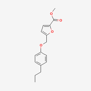 molecular formula C16H18O4 B2822180 Methyl 5-[(4-propylphenoxy)methyl]furan-2-carboxylate CAS No. 402602-98-6