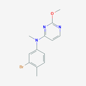molecular formula C13H14BrN3O B2822253 N-(3-Bromo-4-methylphenyl)-2-methoxy-N-methylpyrimidin-4-amine CAS No. 2377032-60-3