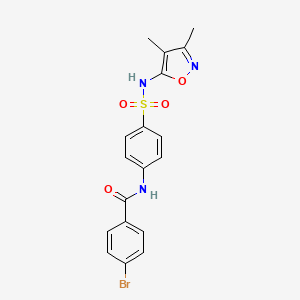 4-Bromo-N-[4-(3,4-dimethyl-isoxazol-5-ylsulfamoyl)-phenyl]-benzamide