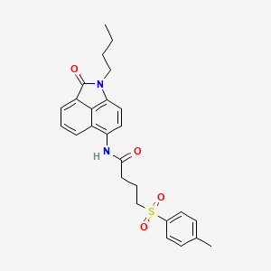 N-(1-butyl-2-oxo-1,2-dihydrobenzo[cd]indol-6-yl)-4-tosylbutanamide