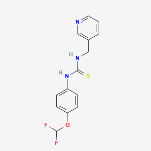 1-(4-(Difluoromethoxy)phenyl)-3-(pyridin-3-ylmethyl)thiourea