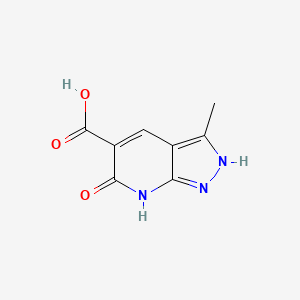 6-hydroxy-3-methyl-1H-pyrazolo[3,4-b]pyridine-5-carboxylic acid
