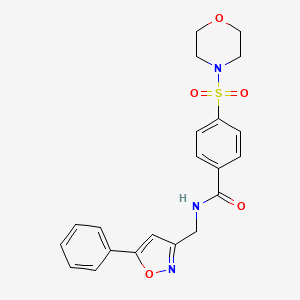 4-(morpholinosulfonyl)-N-((5-phenylisoxazol-3-yl)methyl)benzamide