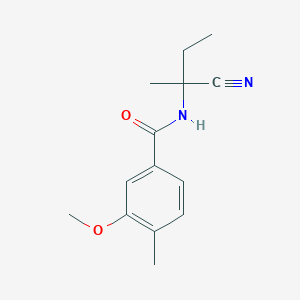 N-(1-cyano-1-methylpropyl)-3-methoxy-4-methylbenzamide