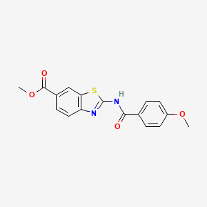 Methyl 2-(4-methoxybenzamido)benzo[d]thiazole-6-carboxylate