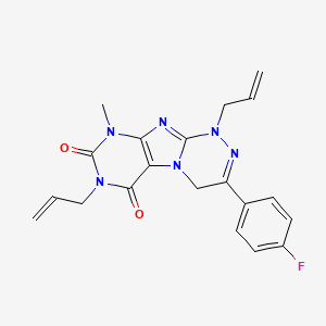 1,7-diallyl-3-(4-fluorophenyl)-9-methyl-7,9-dihydro-[1,2,4]triazino[3,4-f]purine-6,8(1H,4H)-dione