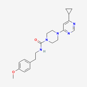 4-(6-cyclopropylpyrimidin-4-yl)-N-(4-methoxyphenethyl)piperazine-1-carboxamide