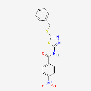 N-(5-(benzylthio)-1,3,4-thiadiazol-2-yl)-4-nitrobenzamide