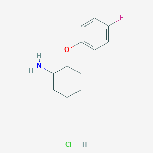 2-(4-Fluorophenoxy)cyclohexan-1-amine;hydrochloride
