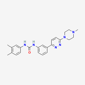1-(3,4-Dimethylphenyl)-3-(3-(6-(4-methylpiperazin-1-yl)pyridazin-3-yl)phenyl)urea